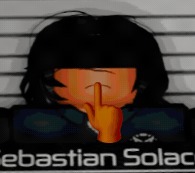 Sebastian Solac Is A Cartoon Character With His Finger On His Mouth GIF