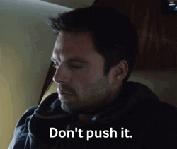 Sebastian Stan Don't Push It GIF
