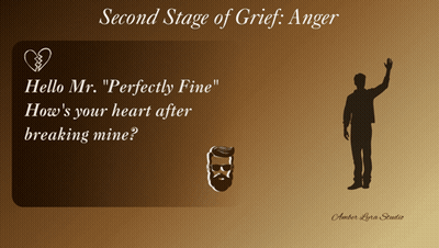 Second Stage Of Grief Anger Poster Silhouette Man GIF