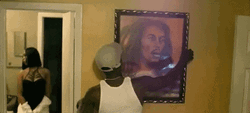 Secret Safe Behind Painting GIF