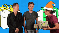 Secret Santa Presents To Friends GIF