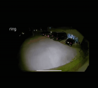 Security Camera Car Driving At Night GIF