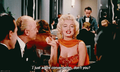 Seductress Marilyn Monroe Quotes Adores Conversation GIF
