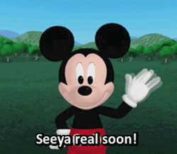 See Ya Soon Mickey Mouse Waving GIF