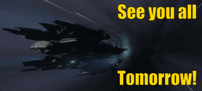 See You All Tomorrow Poster With Spaceship GIF
