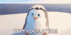 See You Later Penguin GIF