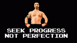 Seek Progress Not Perfection GIF
