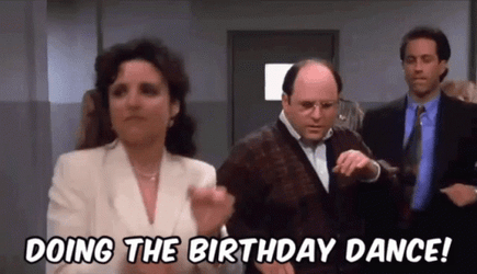 Seinfeld Happy Birthday Dancing Officemate GIF