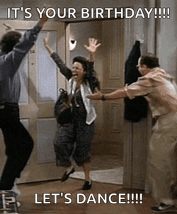 Seinfeld Happy Birthday Group Dancing GIF