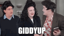 Seinfeld Kramer Giddy Up Giddy Up With Friends GIF