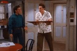 Seinfeld Newman Walking Inside The Kitchen GIF