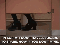  Seinfeld The Stall Cant Spare Change GIF