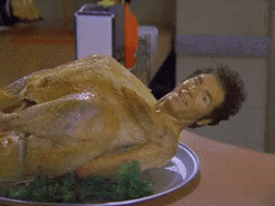 Seinfeld Turkey Kramer Wave GIF