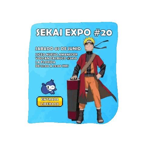 Sekai Expo 20 Naruto Poster Sticker