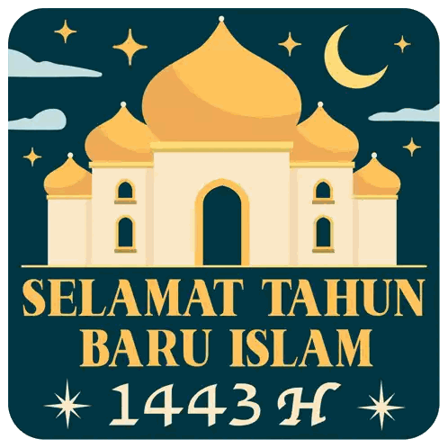Selamat Tahun Baru Islam 1443H Poster Sticker