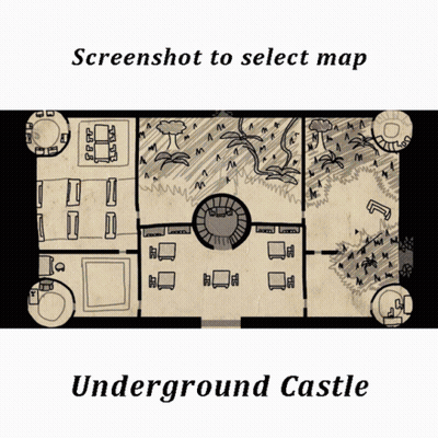 Selecting Underground Castle Map GIF