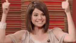 Selena Gomez Two Thumbs Up Meme GIF