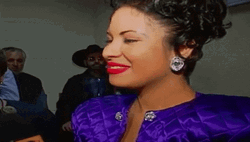 Selena Quintanilla In Blue Dress GIF