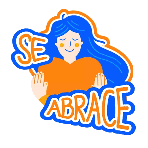 Self Hugging Woman Se Abrace Sticker