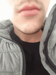 Selfie Biting Lip Close Up GIF