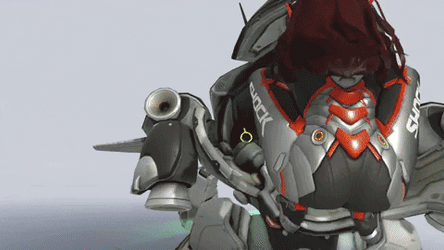 Selfie Peace Sign Dva Exploding Costume White GIF