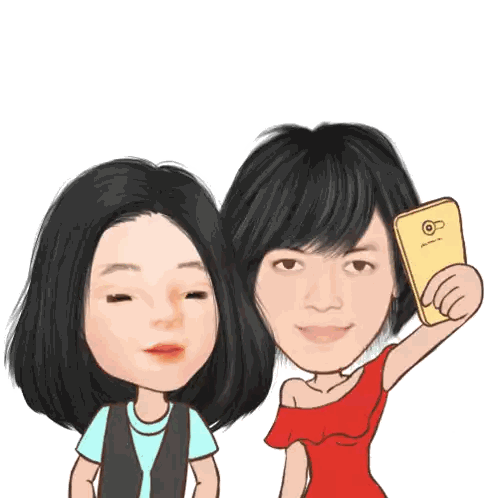 Selfie With Samsung Phone Sticker