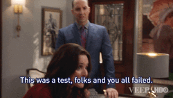 Selina Meyer All Fail The Test GIF