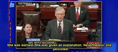 Sen. Mitch McConnell Giving Speech In U.S. Senate GIF