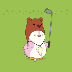 Send It Golf Penguin GIF