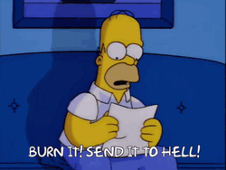 Send It Homer Simpson GIF