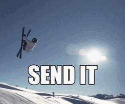 Send It Ski Diving Jump GIF
