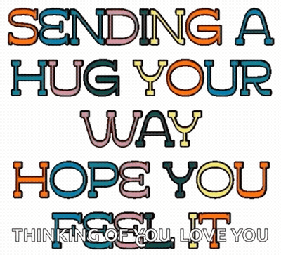 Sending A Hug Greeting Card GIF