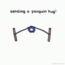 Sending A Penguin Hug GIF