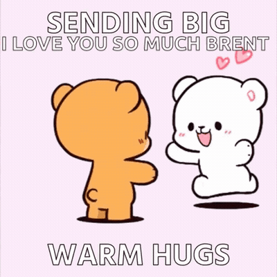 Sending Big I Love You So Much Bren Warm Hugs . GIF