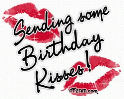Sending Birthday Kisses GIF