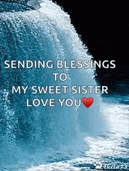 Sending Blessing To My Sweet Sister GIF