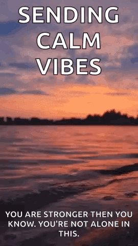 Sending Calm Vibes You're Not Alone GIF