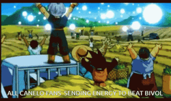 Sending Energy For Spirit Bomb GIF