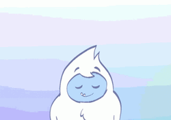 Sending Good Vibes Cartoon Yeti GIF