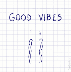 Sending Good Vibes Illustration GIF
