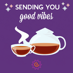 Sending Good Vibes Teapot GIF
