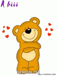 Sending Hugs From Bear GIF