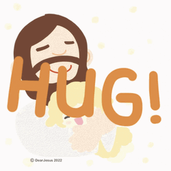 Sending Hugs From Jesus GIF