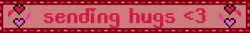 Sending Hugs Heart Blinks GIF