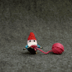 Sending Love Crochet Heart GIF