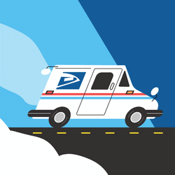 Sending Love Post Office Delivery  GIF