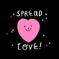 Sending Love Spread Love Heart GIF