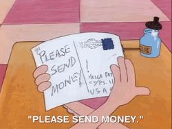 Sending Mail For Money Please GIF