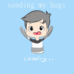 Sending My Hugs Kawaii Boy GIF
