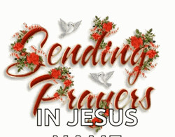 Sending Prayers In Jesus Name Glitters GIF